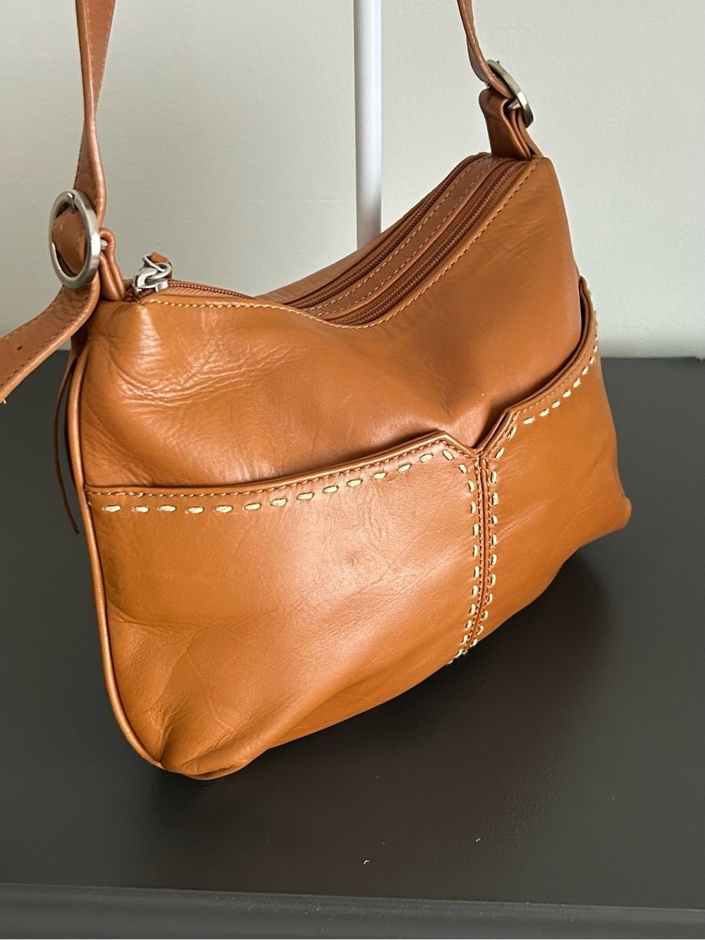 Sigrid Olsen Brown Leather Slouchy Hobo Shoulder Bag - Picture 5 of 13